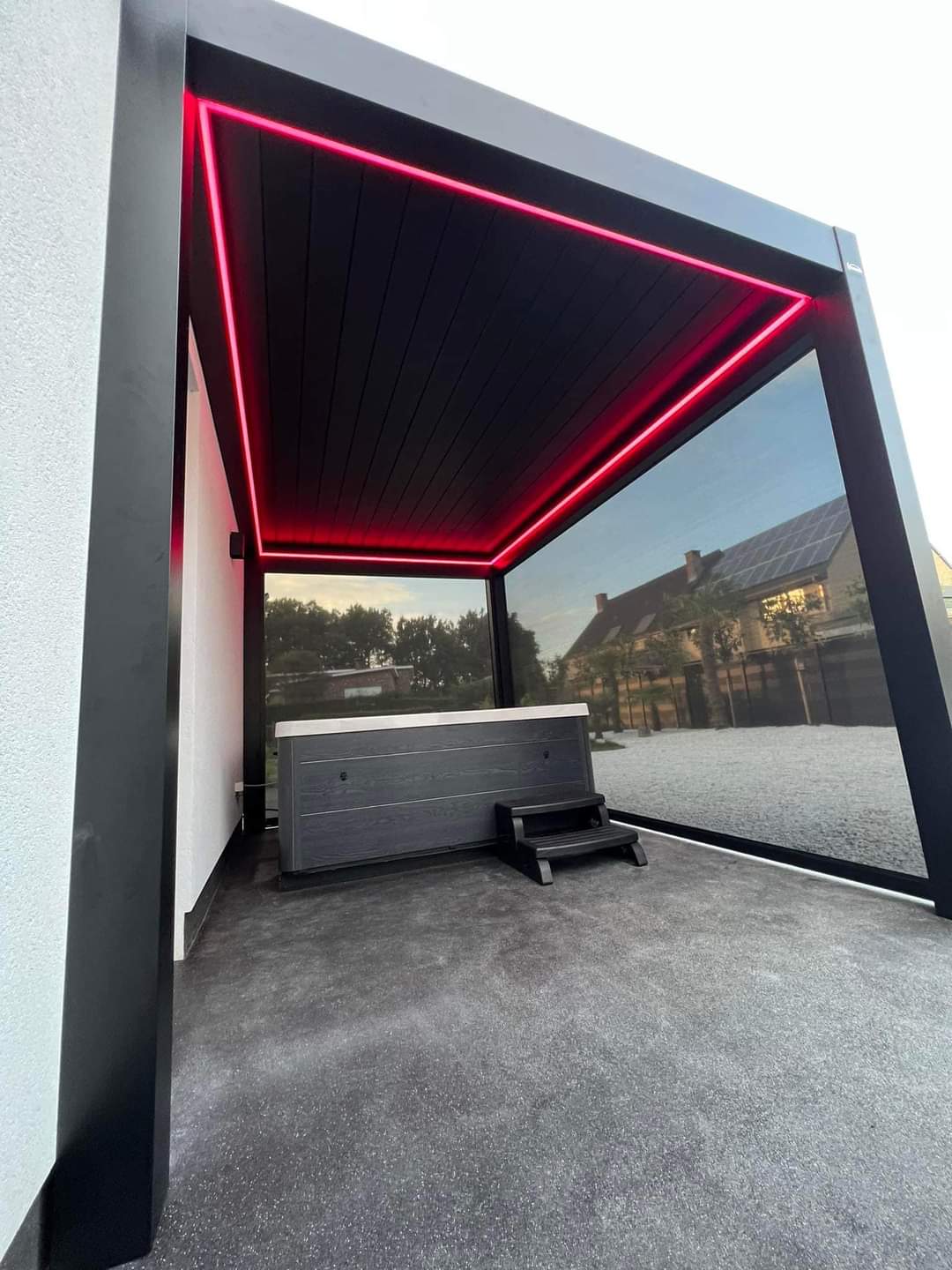 Lamellendak led-verlichting roos