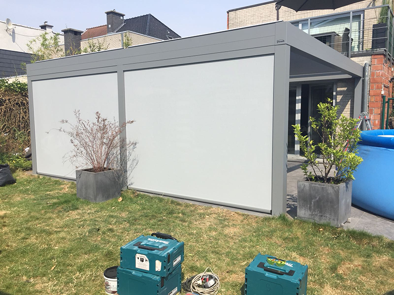 Lamellendak met screens lamellendak, lameldak, pergola